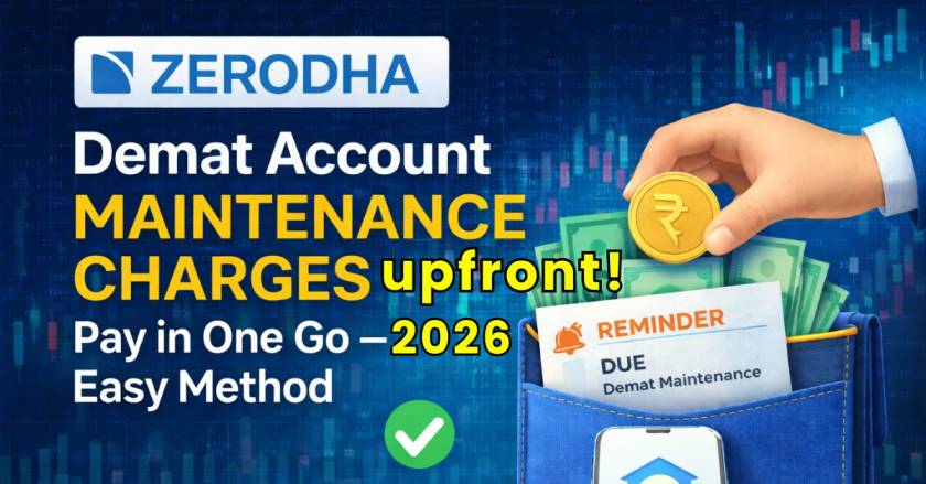 Zerodha AMC Charges Upfront Pay Process