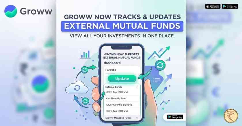 Groww App Now Allows Tracking & Updating External Mutual Funds